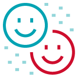 Happy faces icon