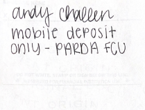 Mobile Deposit example