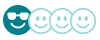 4 smiley face icons